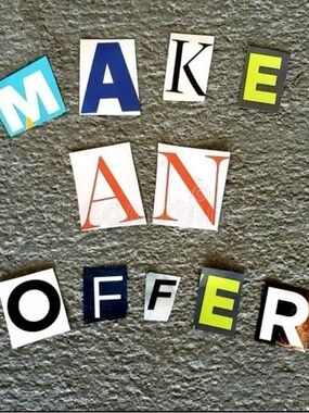 Colorful Magazine Letter Collage - "Make an Offer"